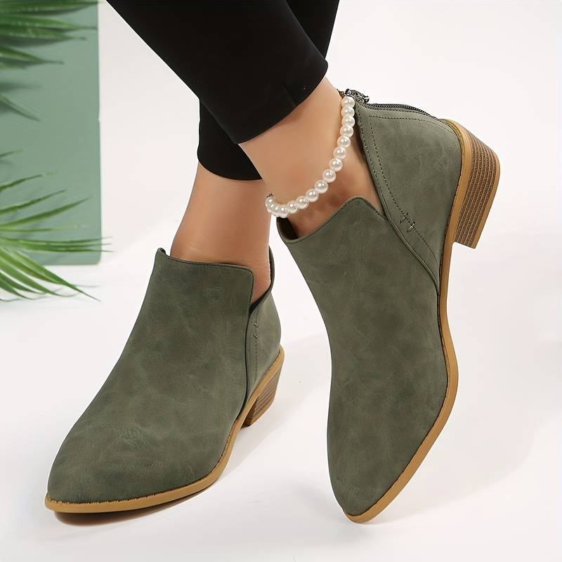 Aurore | Bottines Femme à Talon Bloc et Bout Pointu - Image 1
