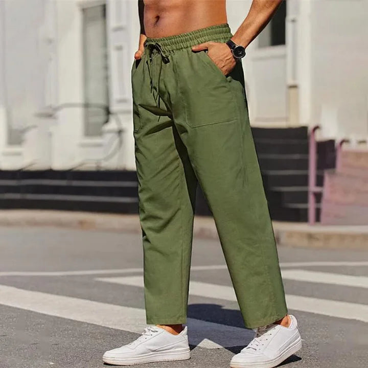 Michaël | Pantalon d'été en lin pour hommes - Image 5