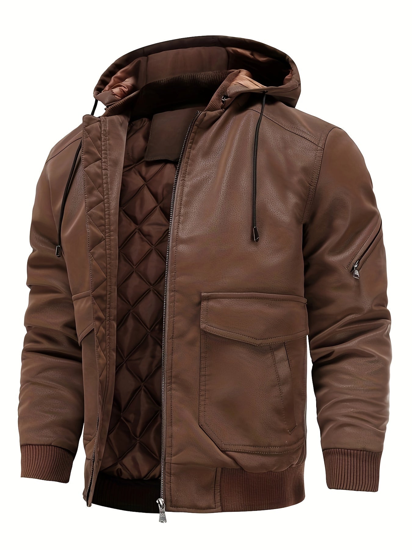 Romain | Blouson aviateur à capuche pour homme - Image 2