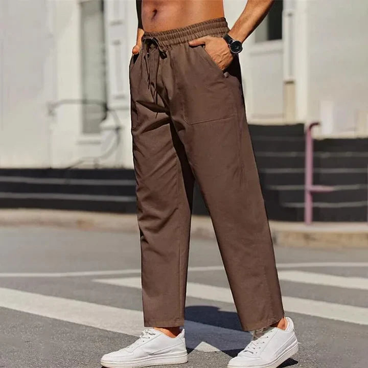 Michaël | Pantalon d'été en lin pour hommes - Image 4