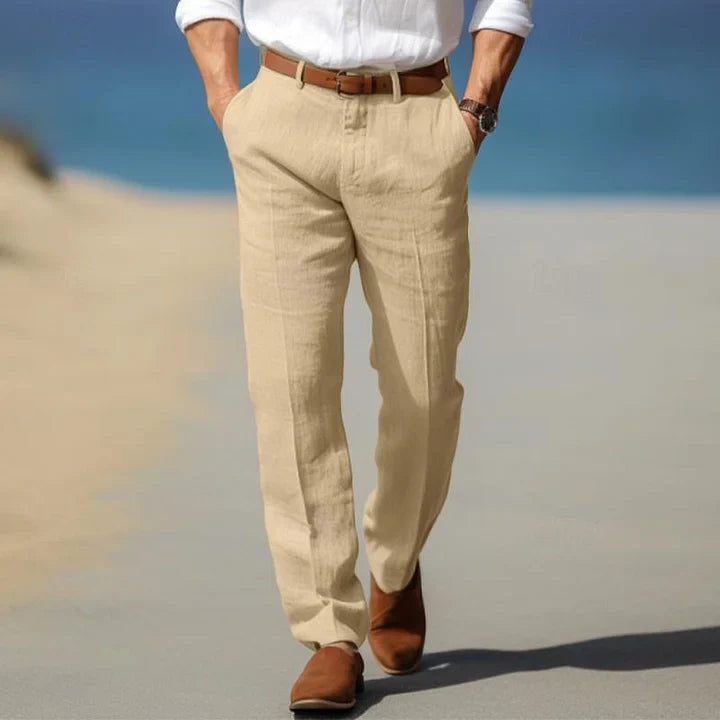 Odilon | Pantalon d'été en lin confortable pour hommes - Image 3