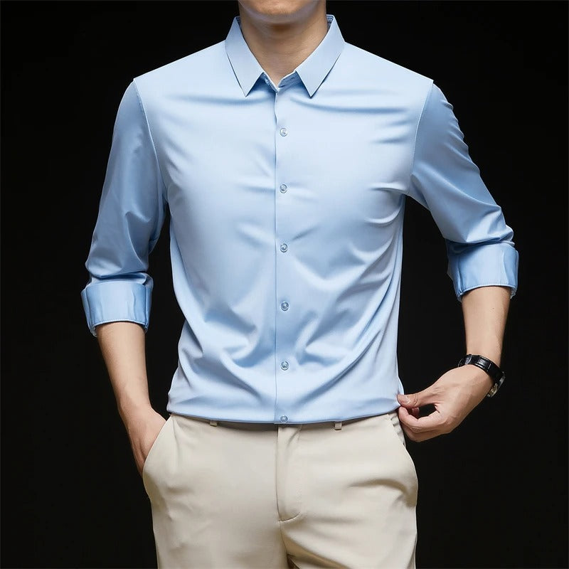 Pascal | Chemise d'affaires décontractée infroissable pour hommes - Image 7