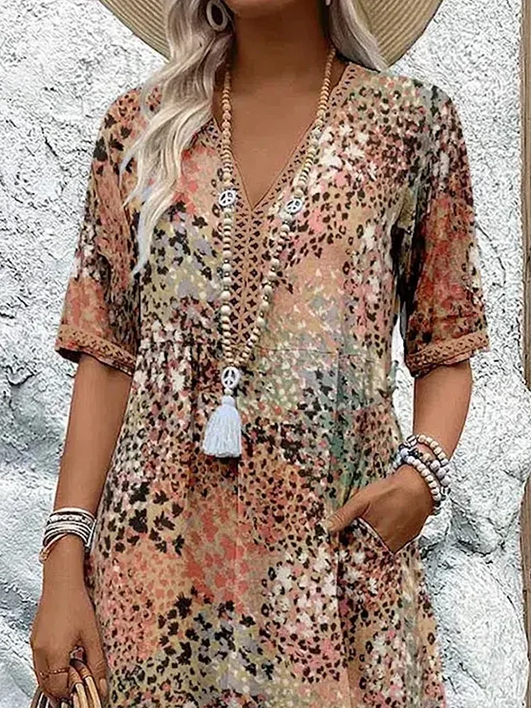 Harper | Robe midi à fleurs élégantes - Image 6