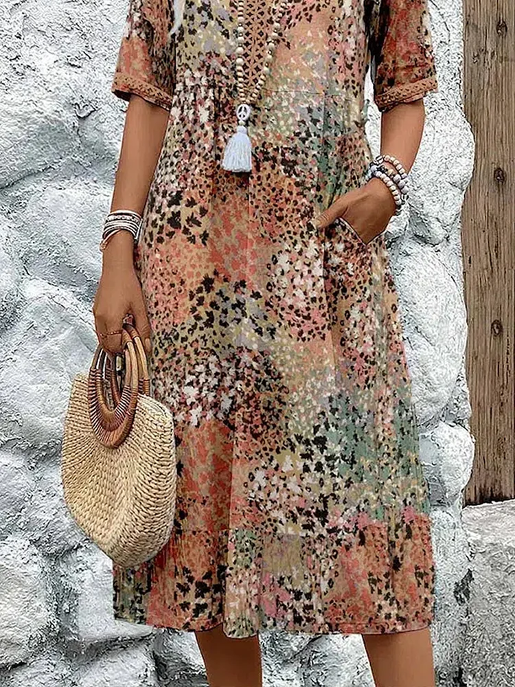Harper | Robe midi à fleurs élégantes - Image 7