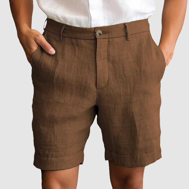 Alphonse | Short décontracté en coton et lin pour hommes, pour un confort optimal - Image 6