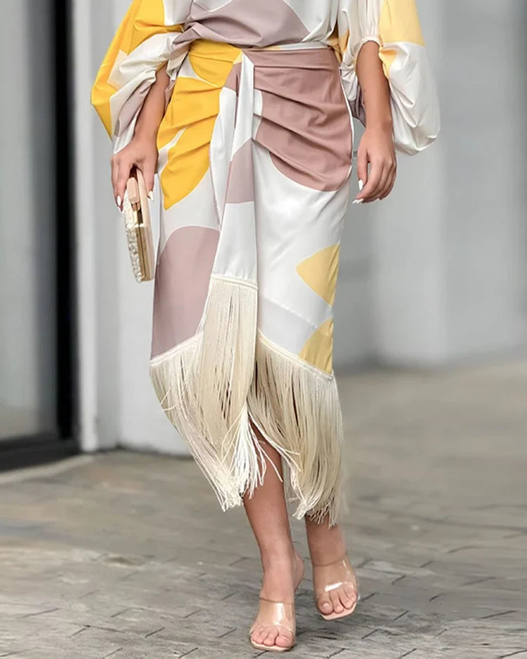 Léonie | Ensemble duo imprimé Lila pour un style chic - Image 8