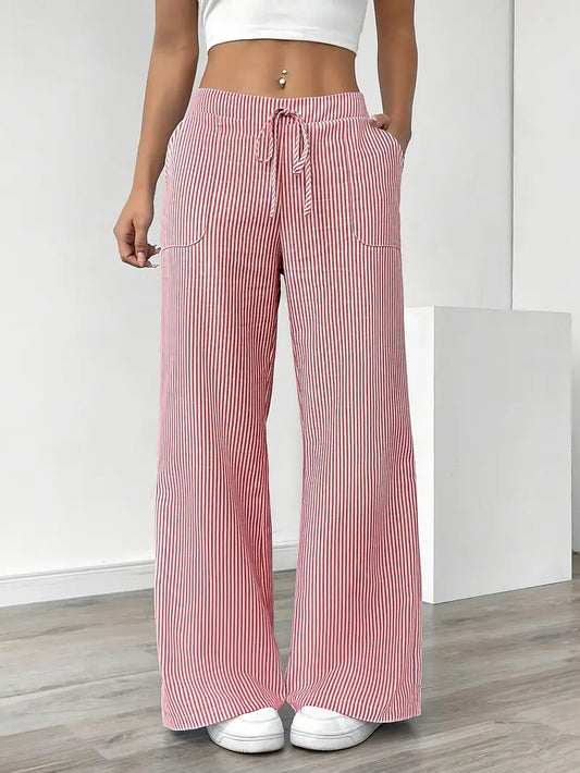 Véronica | Pantalon rayé élégant avec poches pour un confort stylé - Image 2