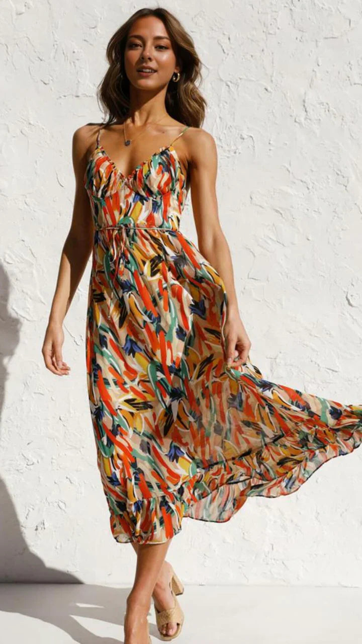 Ysée | Robe longue d'été vibrante pour un style sans effort - Image 10