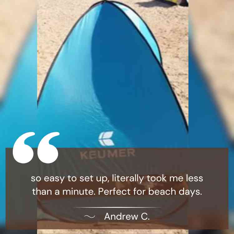 Familie Pop-Up Strandtelt med UV- og Vindbeskyttelse