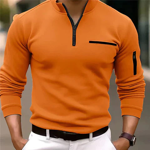 André | Pull-over zippé élégant et confortable - Image 3