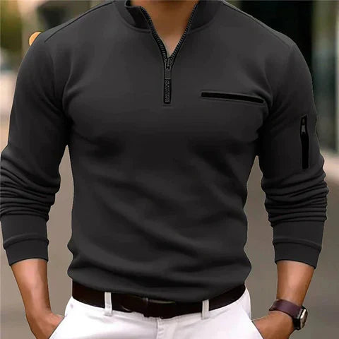 André | Pull-over zippé élégant et confortable - Image 4