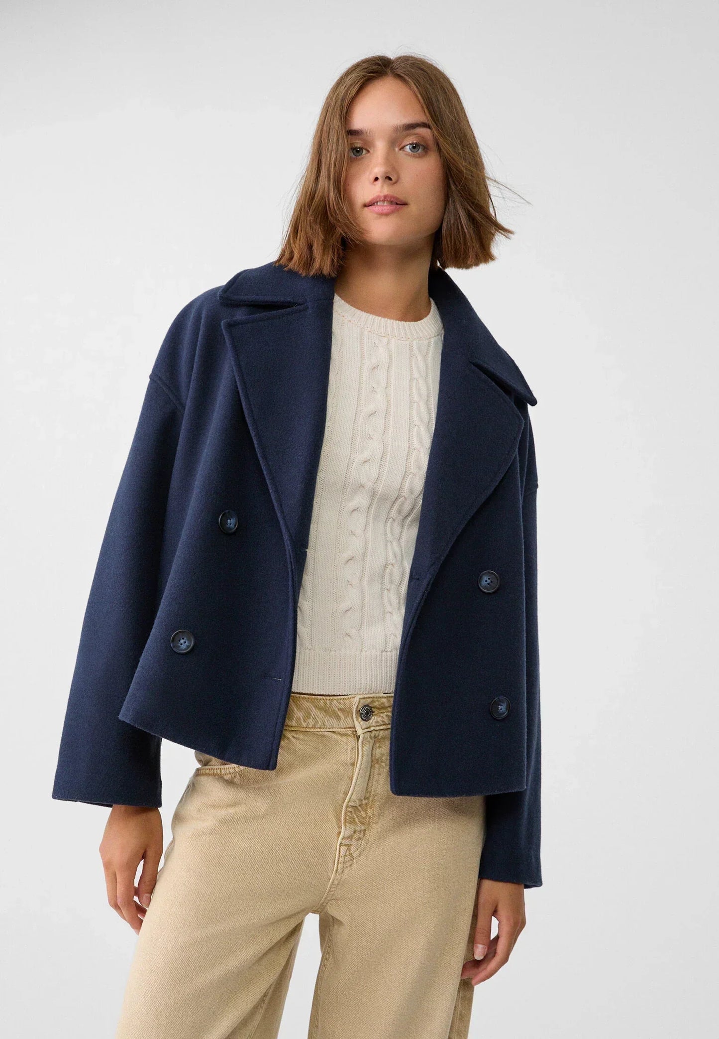 Mara | Caban Croisé Court pour Femme - Image 11