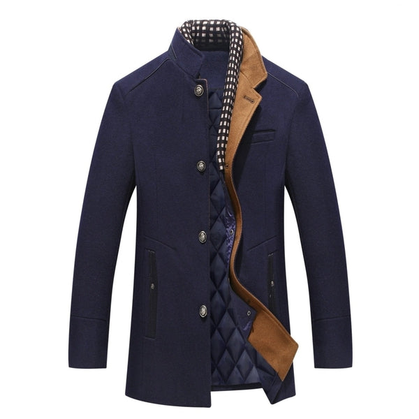 Joey | Manteau Homme Mi-Long Col Mao - Image 2
