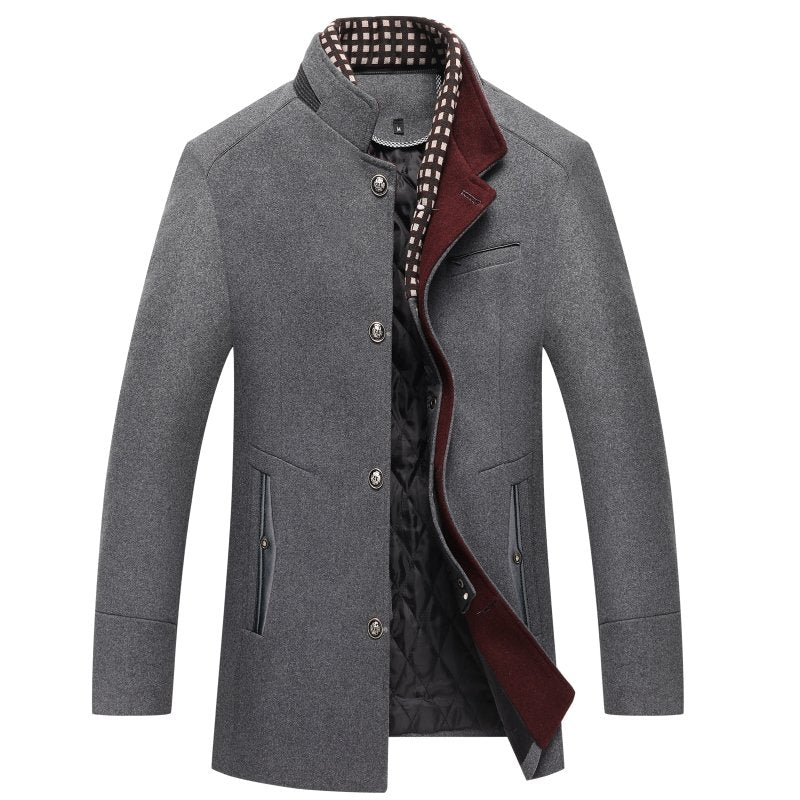 Joey | Manteau Homme Mi-Long Col Mao - Image 3