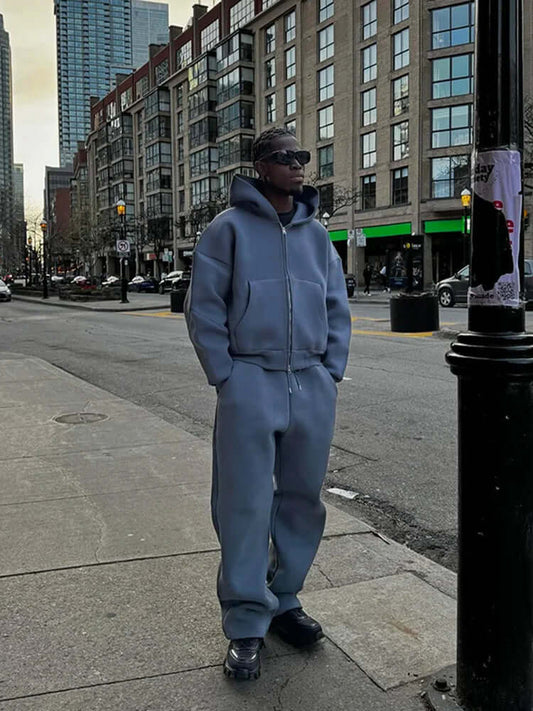Herre Casual Oversized Tracksuit Sæt