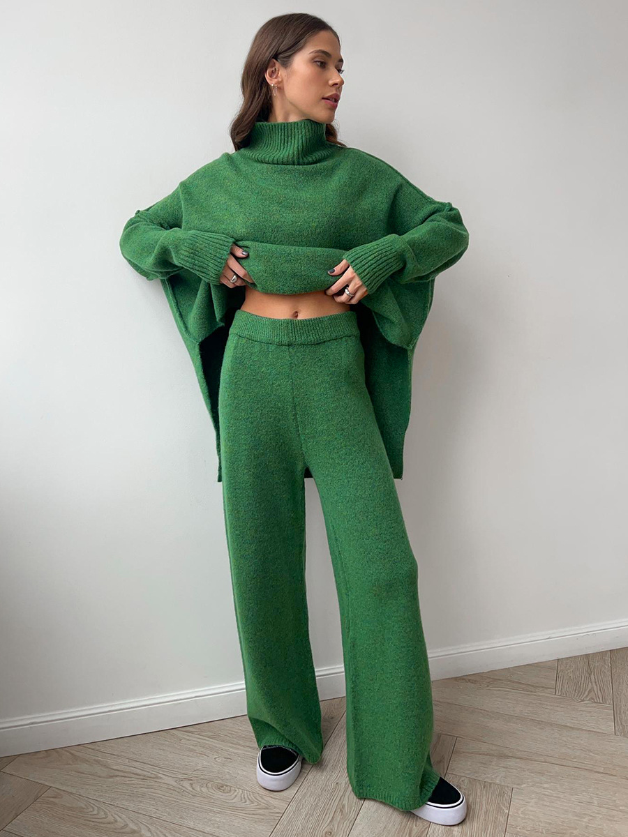Romy | Ensemble Pantalon et Col Roulé Oversize Femme - Image 14
