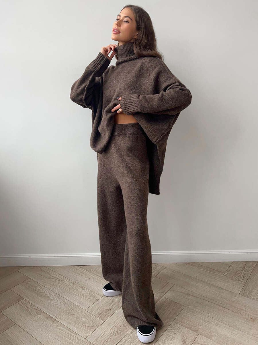Romy | Ensemble Pantalon et Col Roulé Oversize Femme - Image 8