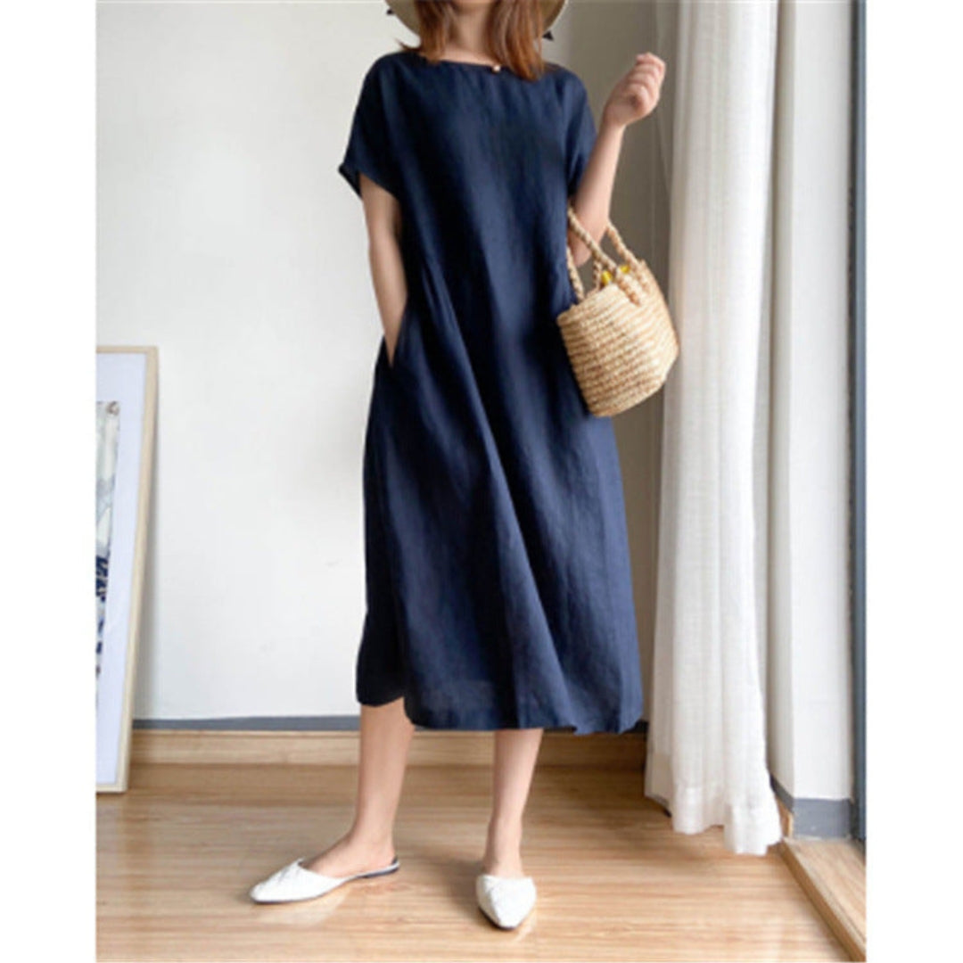 Romane | Robe d'été élégante à manches courtes pour femmes - Image 5