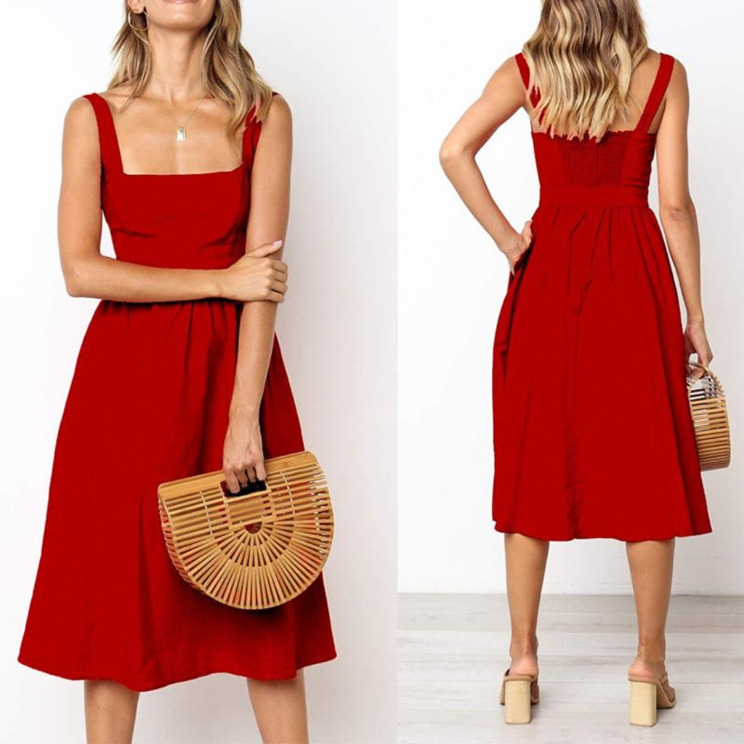 Nathalie | Robe d'été élégante et sans manches - Image 4