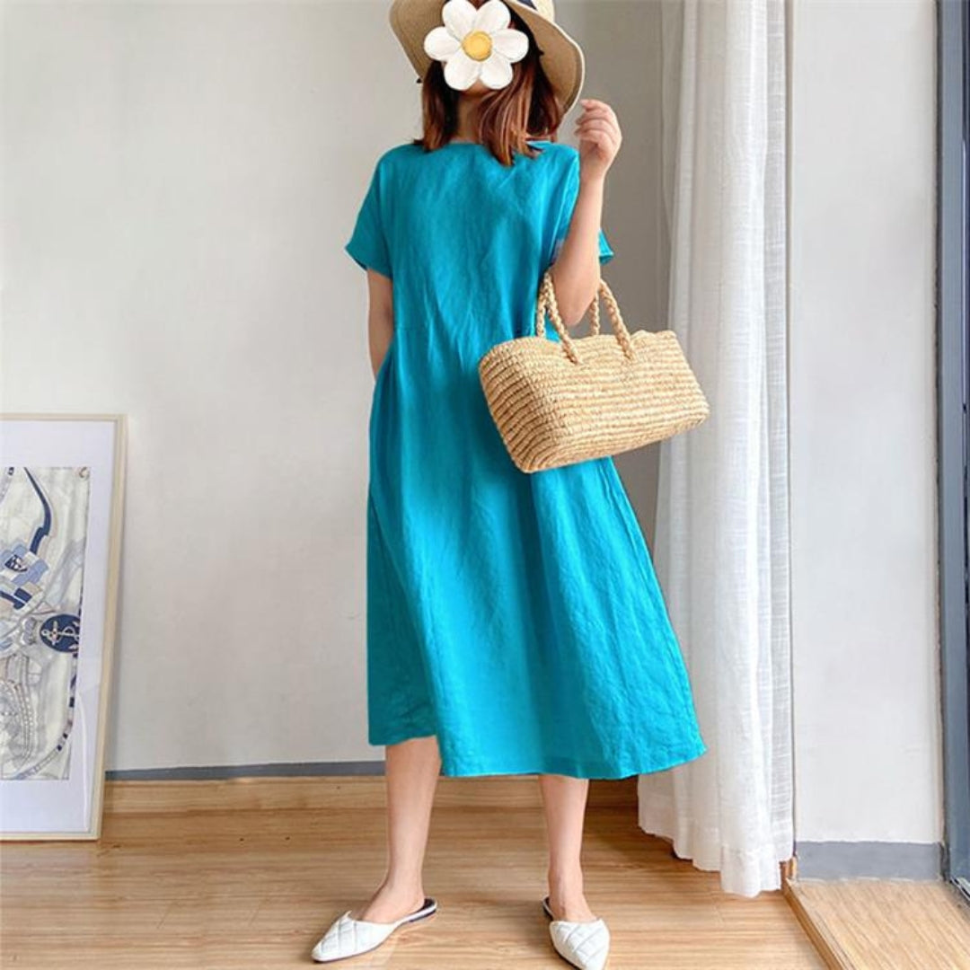 Romane | Robe d'été élégante à manches courtes pour femmes - Image 6