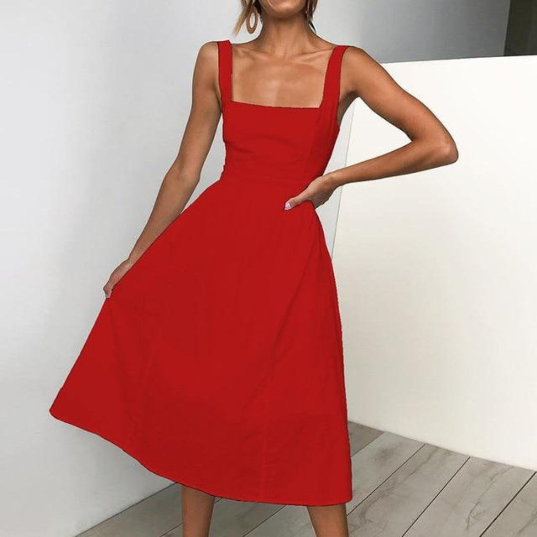 Nathalie | Robe d'été élégante et sans manches - Image 3