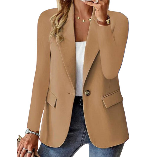Lila | Blazer Femme Manches Longues Bouton Unique - Image 2