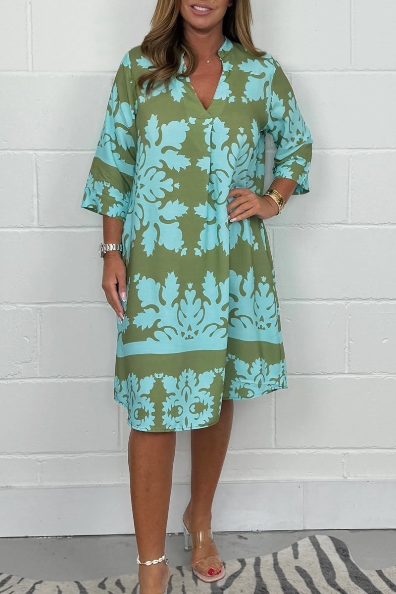 Juliette | Aveline - Robe printanière imprimée - Image 1