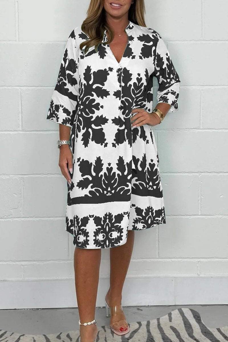 Juliette | Aveline - Robe printanière imprimée - Image 6