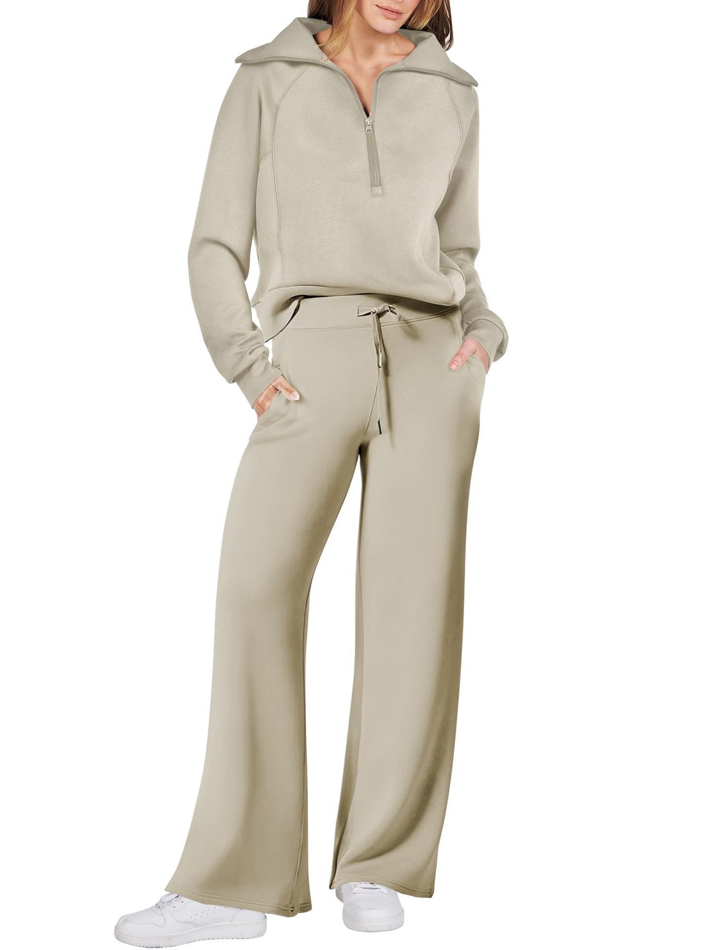 Juliette | Ensemble de survêtement décontracté pour femme - Taille élastiquée à cordon - Image 7