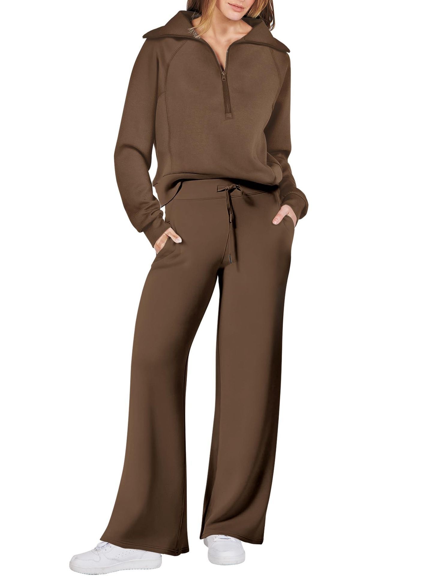 Juliette | Ensemble de survêtement décontracté pour femme - Taille élastiquée à cordon - Image 11