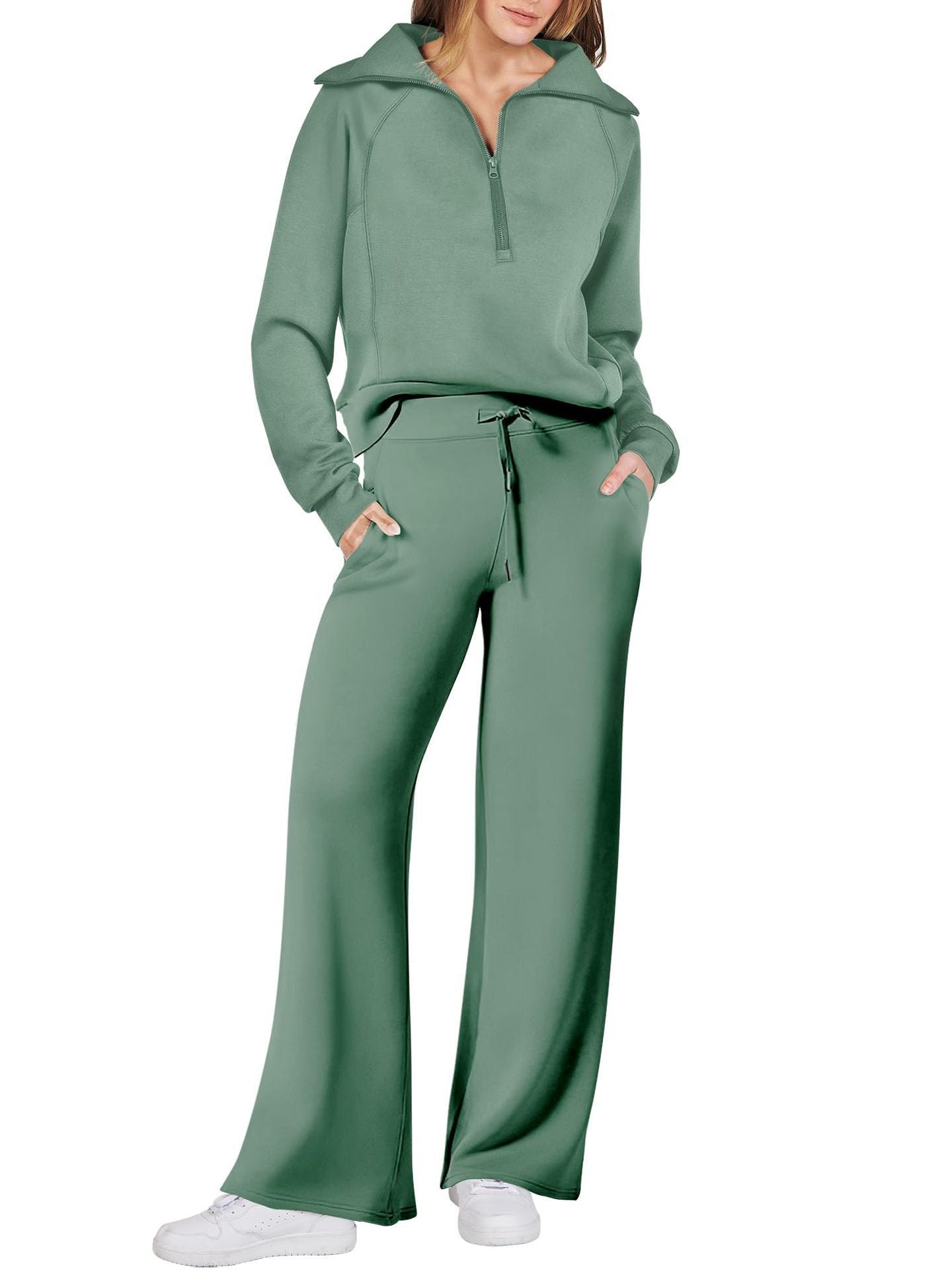 Juliette | Ensemble de survêtement décontracté pour femme - Taille élastiquée à cordon - Image 17