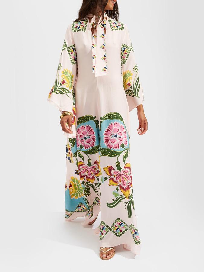 Livia | Robe longue élégante à fleurs et à manches longues - Image 4