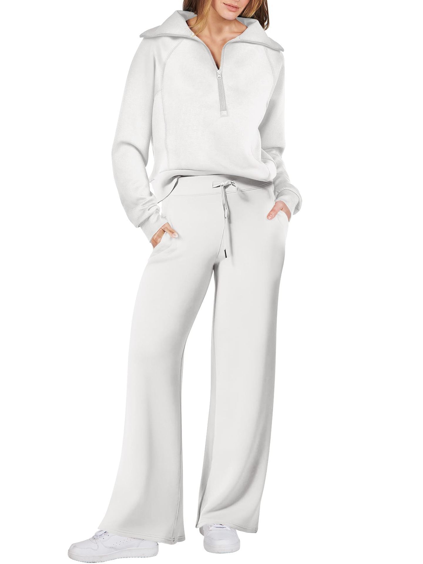 Juliette | Ensemble de survêtement décontracté pour femme - Taille élastiquée à cordon - Image 18