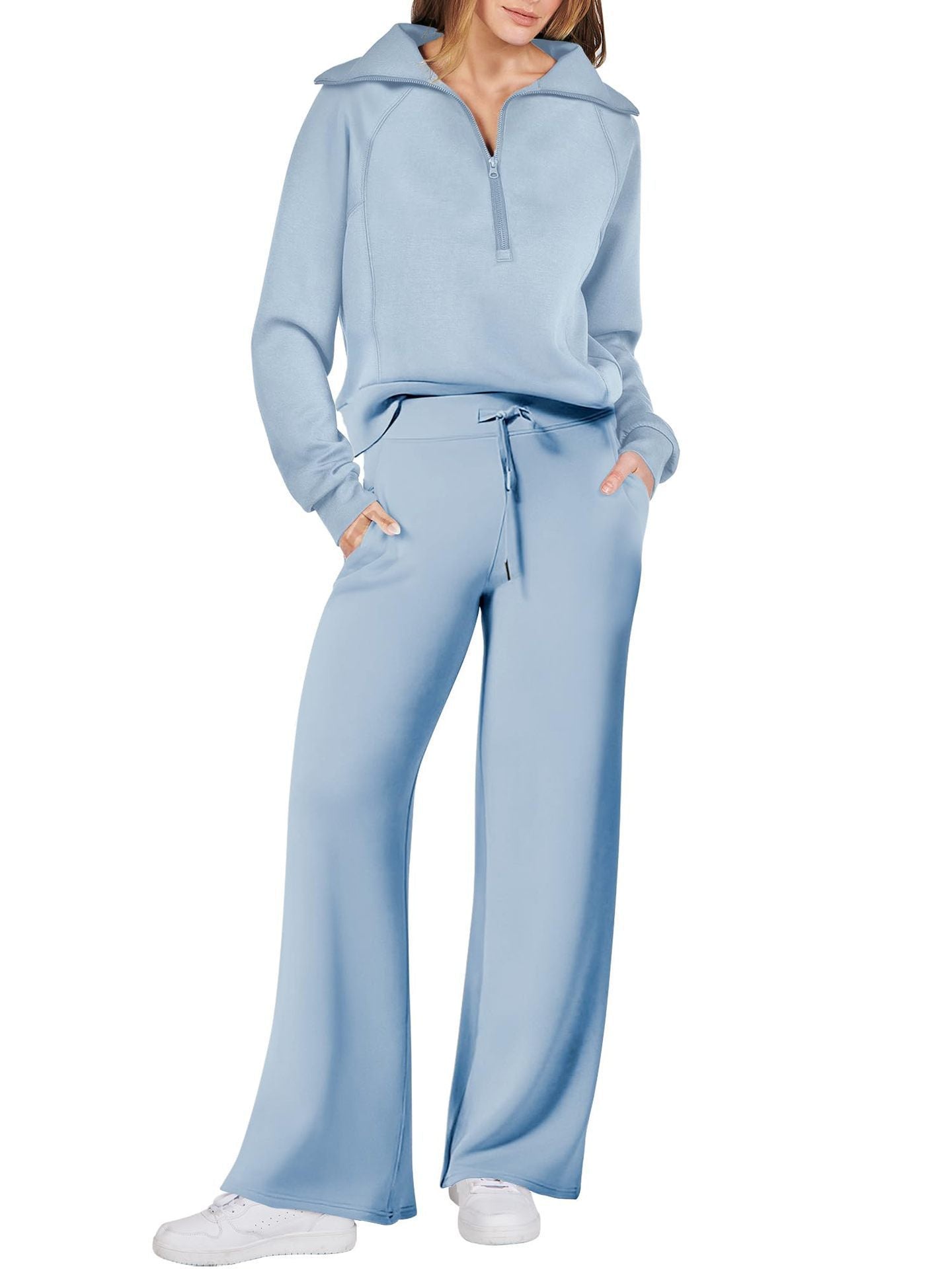 Juliette | Ensemble de survêtement décontracté pour femme - Taille élastiquée à cordon - Image 19