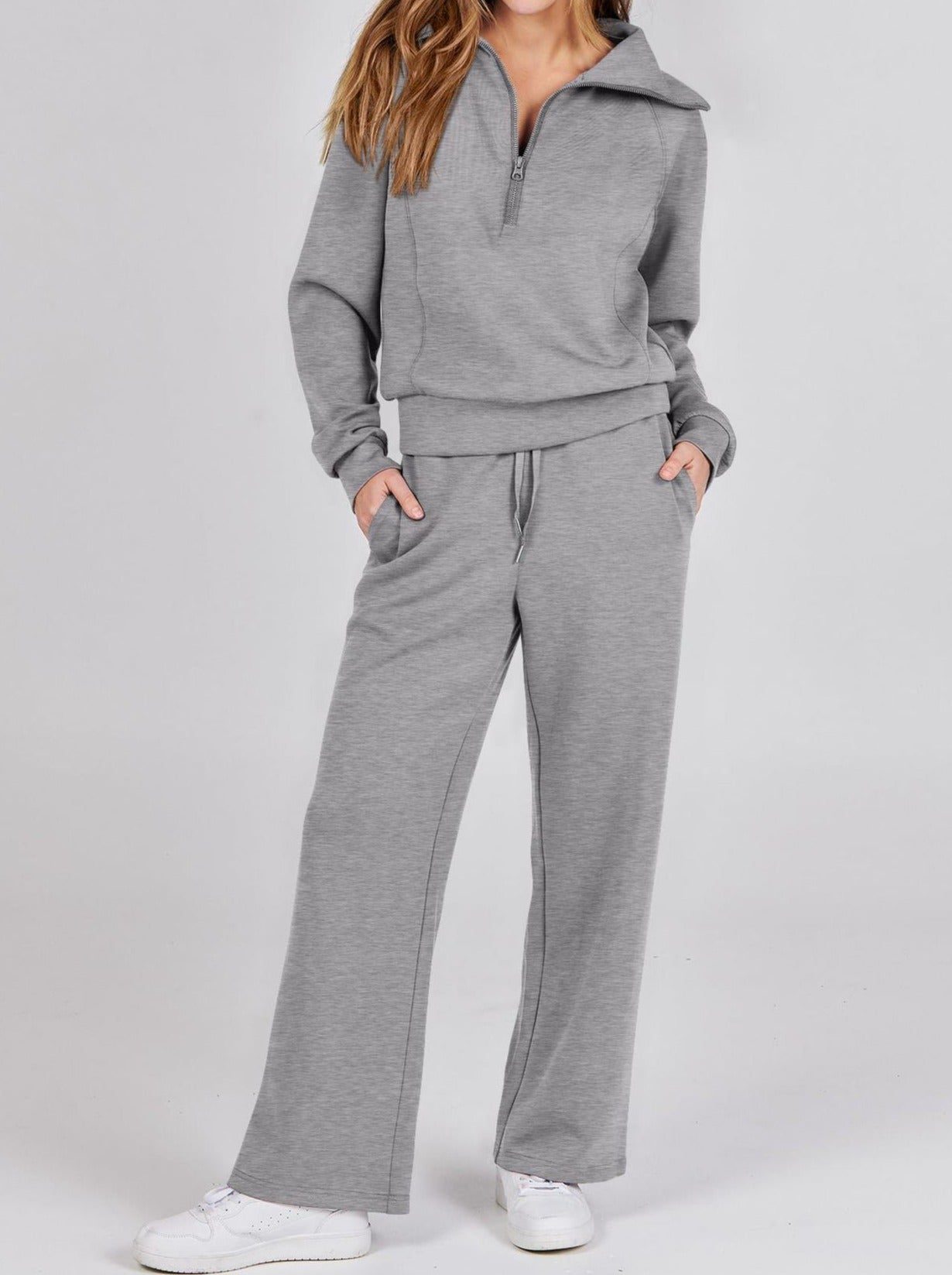 Juliette | Ensemble de survêtement décontracté pour femme - Taille élastiquée à cordon - Image 8