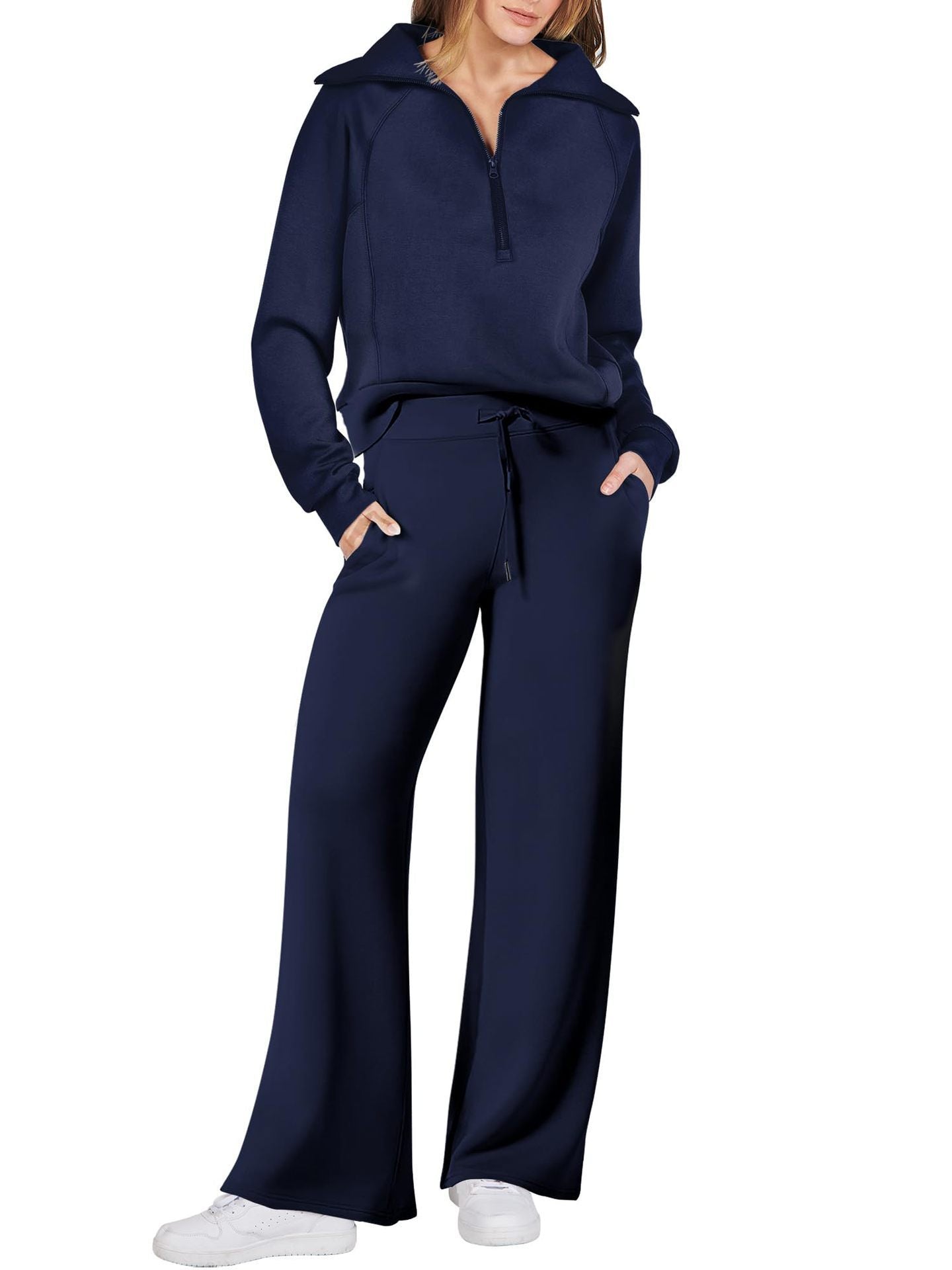 Juliette | Ensemble de survêtement décontracté pour femme - Taille élastiquée à cordon - Image 16