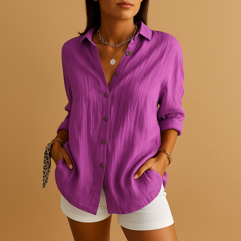 Image of Ketty | Dame Skjorte med Knapper