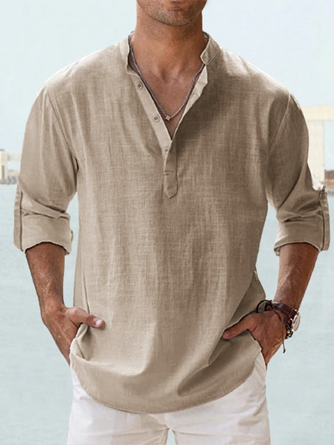 Zouhair | Chemise décontractée en lin pour hommes - Légère et respirante - Image 11