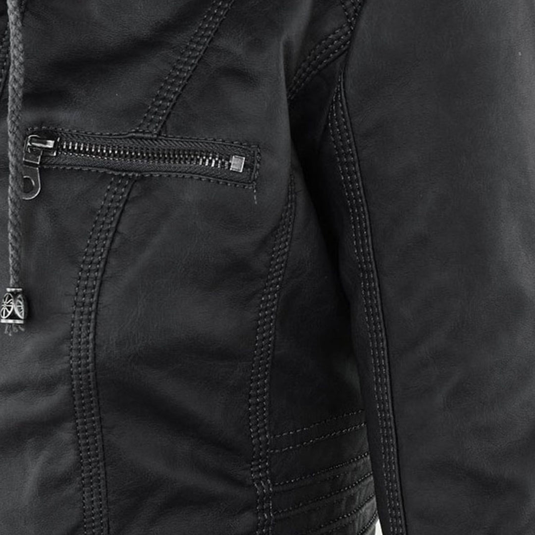 Erika | Veste de motard à capuche pour femme - Image 13