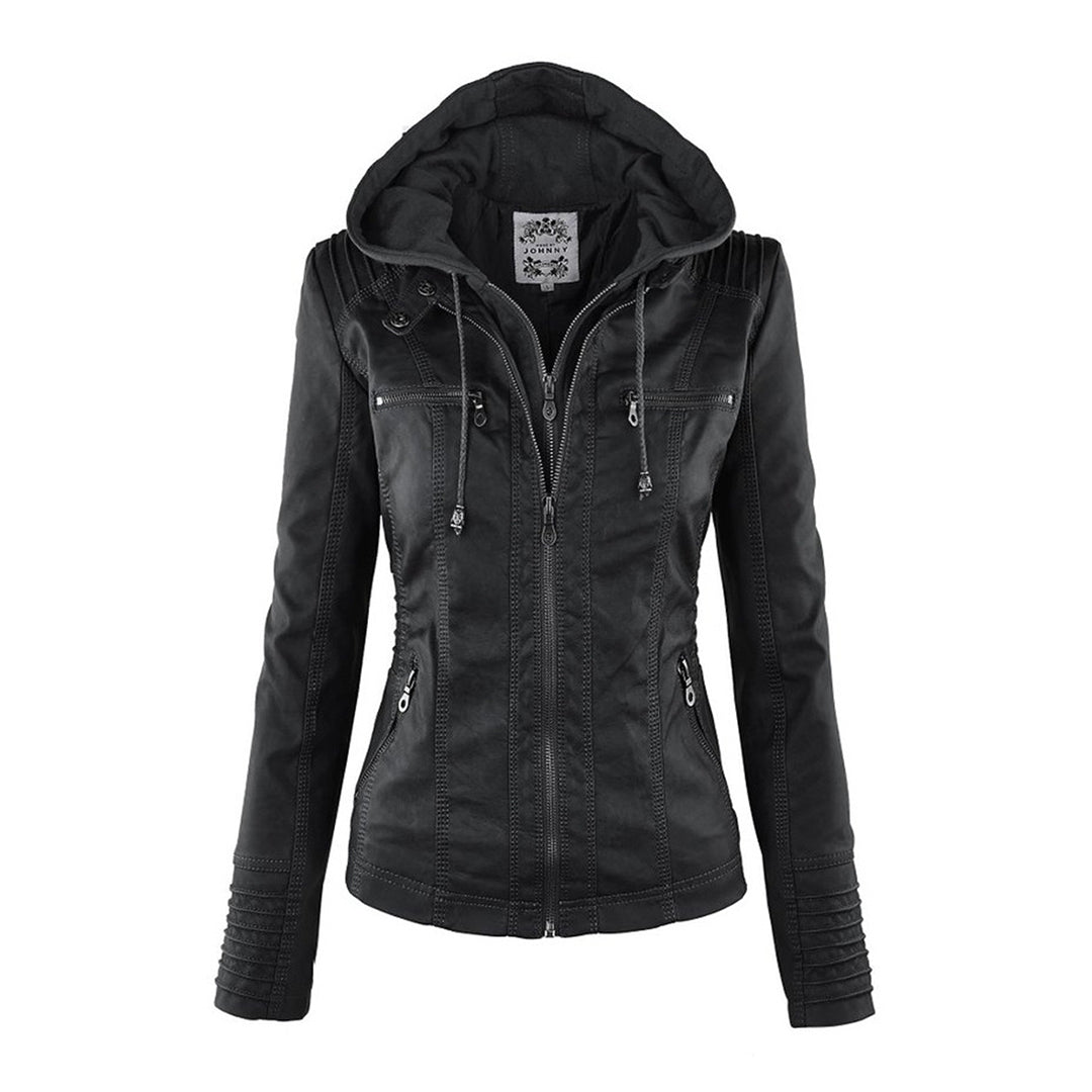 Erika | Veste de motard à capuche pour femme - Image 20