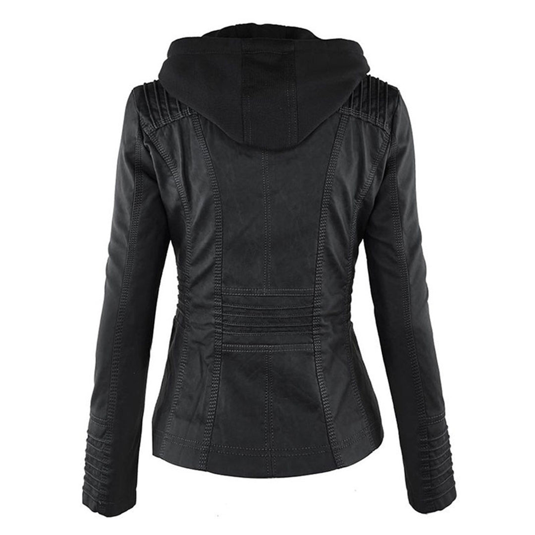 Erika | Veste de motard à capuche pour femme - Image 6