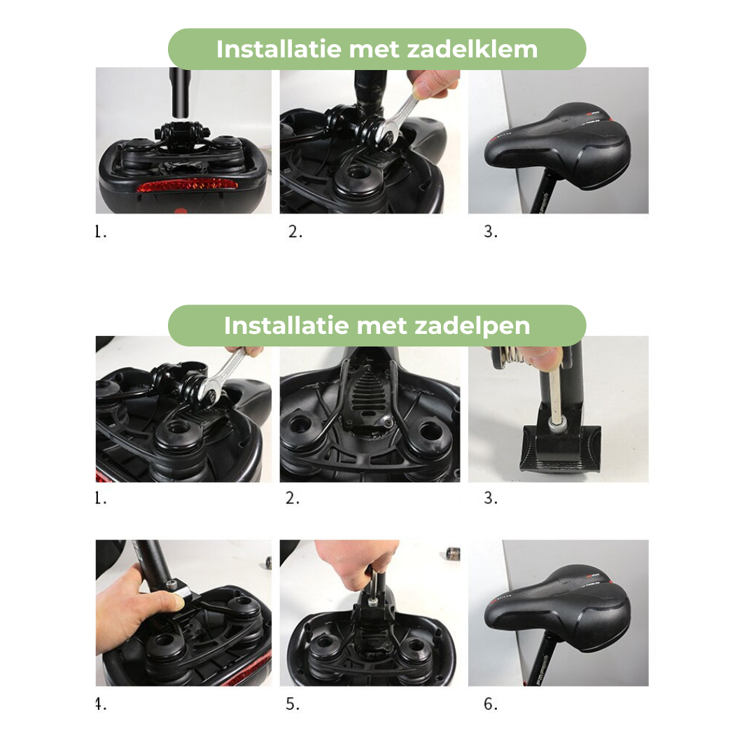 Komfortabel Ergonomisk Cykelsadel - Universel Pasform