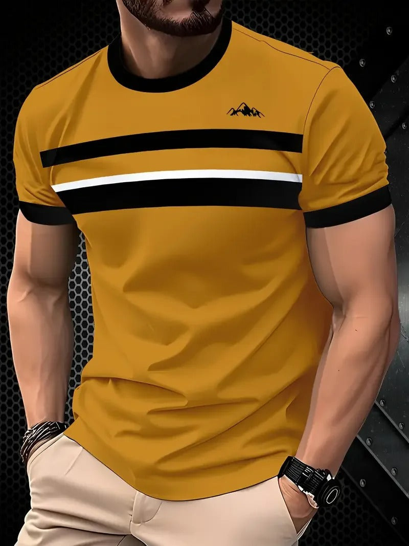 Zéphyr | T-shirt rayé élégant pour hommes pour un confort d'été - Image 6