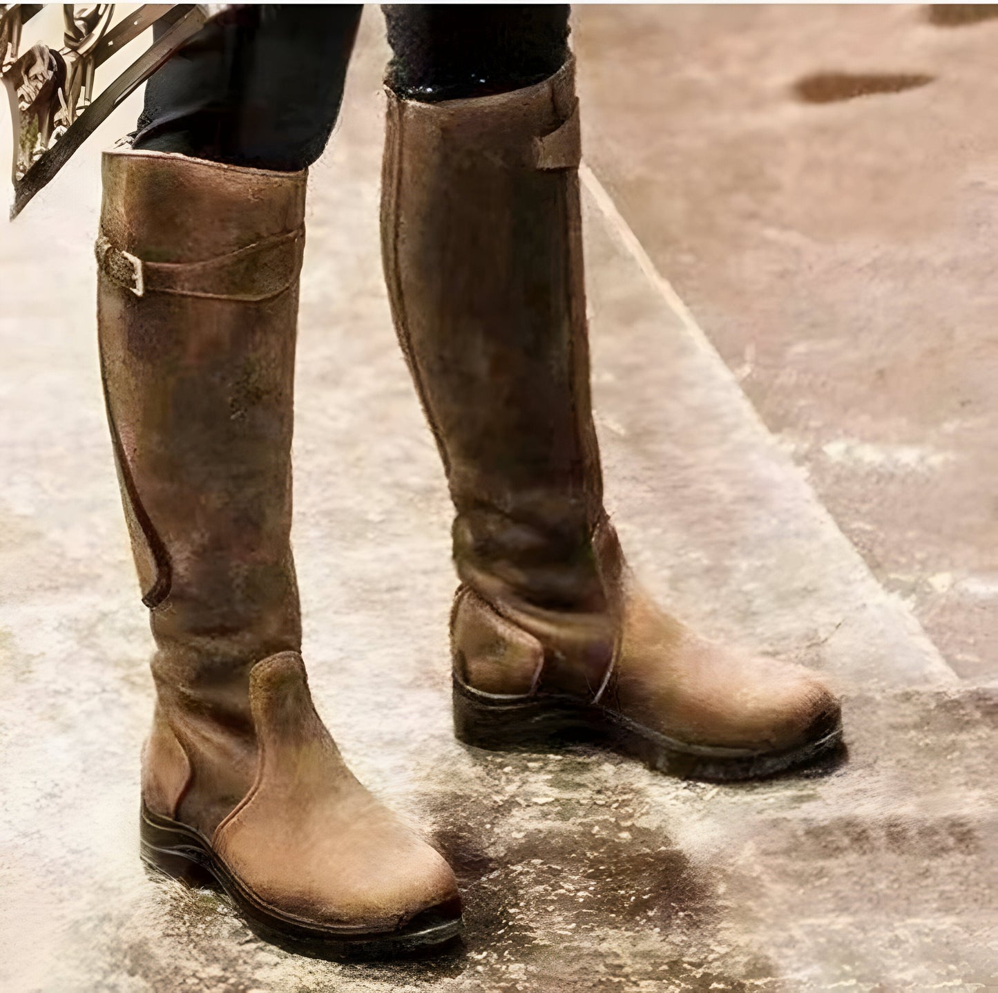 Adèle | Bottes cavalières plates montantes pour femmes - Image 5