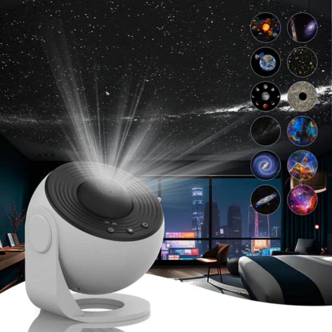 Marcelie | Celestial Dreams: 360° Planetarium Galaxy Projektor - Dækkende til hele rummet