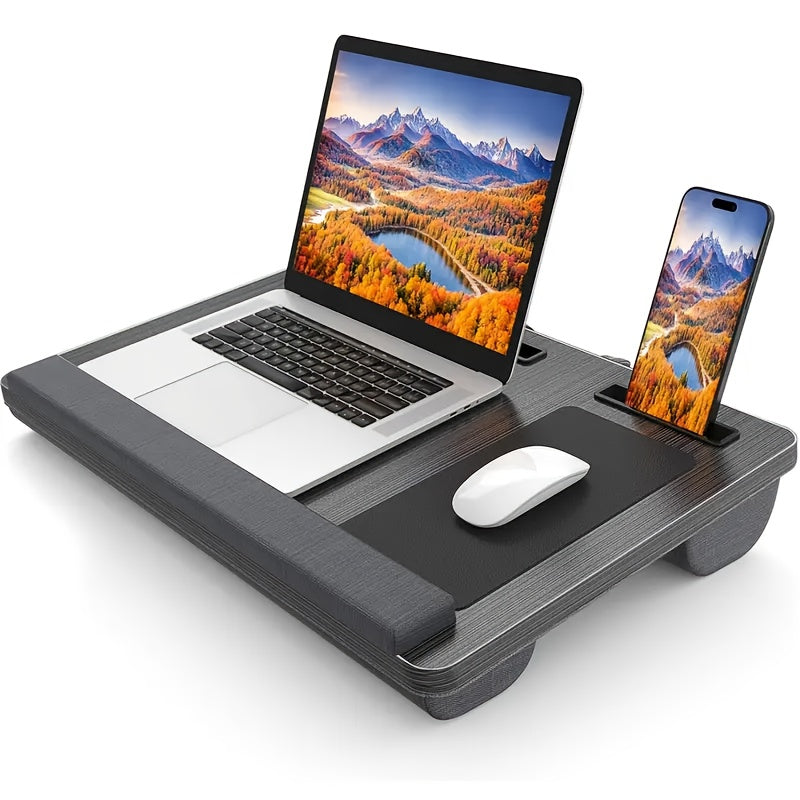 Marcelie | Ergonomisk Laptop Holder med Håndledsstøtte og Enhedsholdere