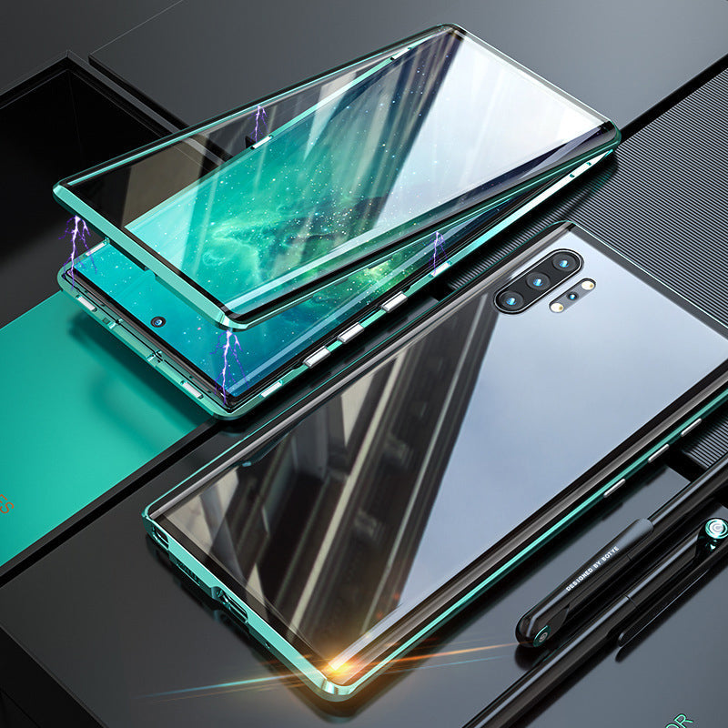 Marcelie Tempered Glass Dobbelt-Sidet Telefon Etui til Samsung