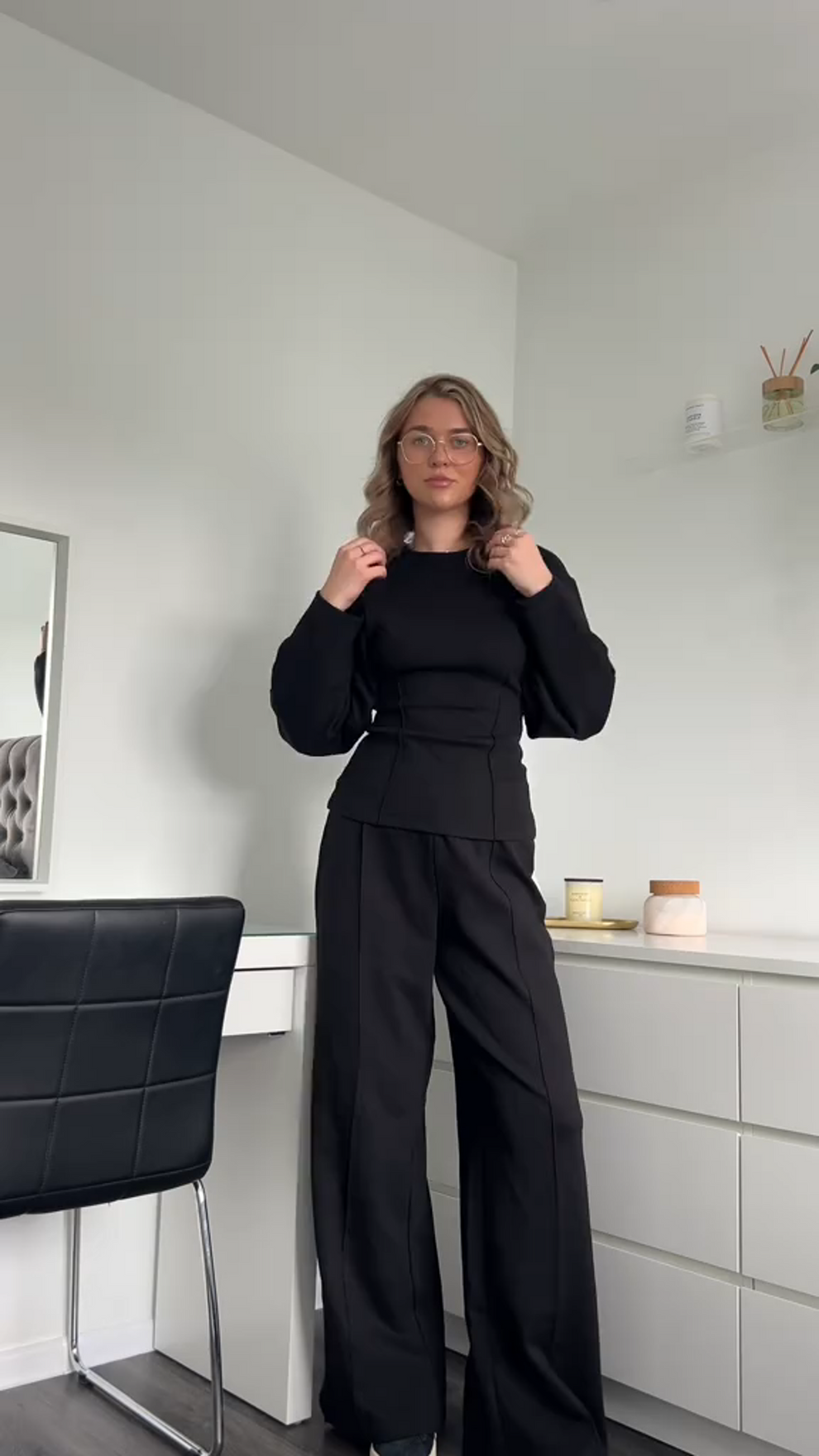 Image of Margrethe | Dame Wide Leg Todelt Sæt