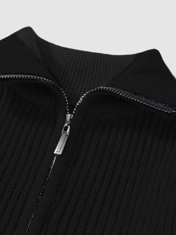 Aurel | Pull Homme Tricot Zippé Mi-longueur - Image 13
