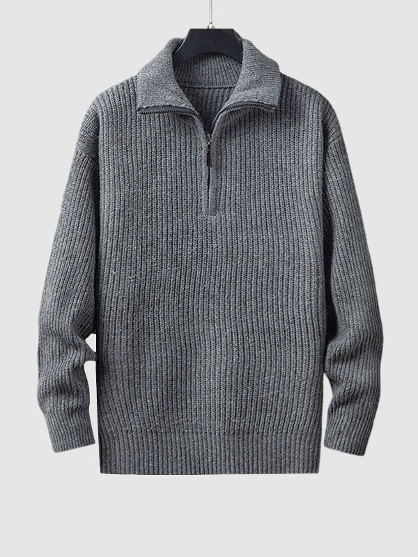 Aurel | Pull Homme Tricot Zippé Mi-longueur - Image 14